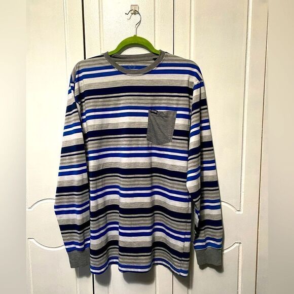 Swiss Cross Multicolor Long Sleeve Shirt Mens Size L - Picture 1 of 8